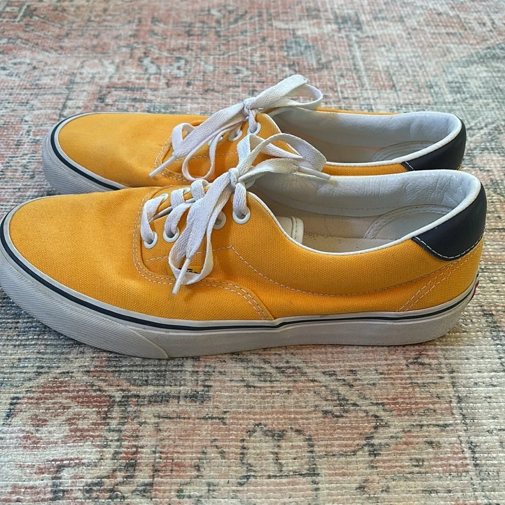 Vans Yellow Canvas Sneakers